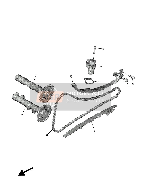 Yamaha TMAX DX ABS 2018 Camshaft & Chain for a 2018 Yamaha TMAX DX ABS